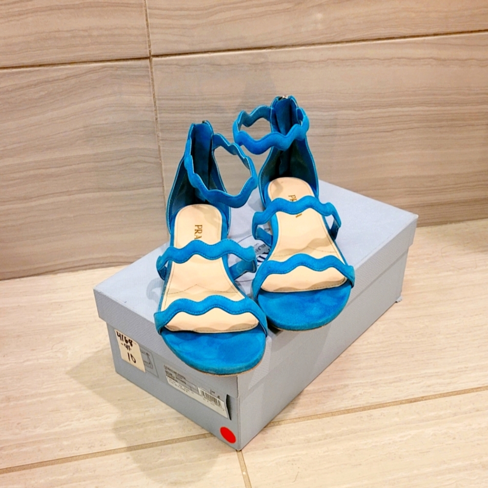Prada Blue Sandals